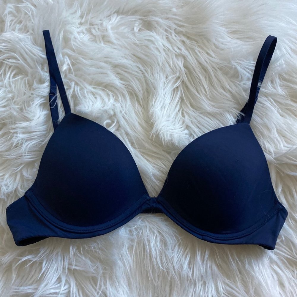 VS THE TSHIRT BRA Plunge Lined Navy 34B